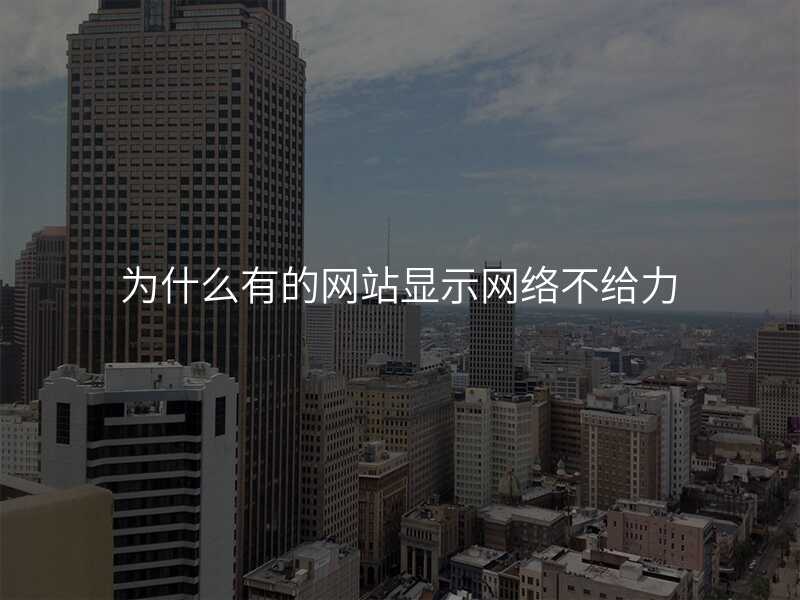 爲(wei)什麽有(yǒu)的(de)網站顯示網絡不給力(li)