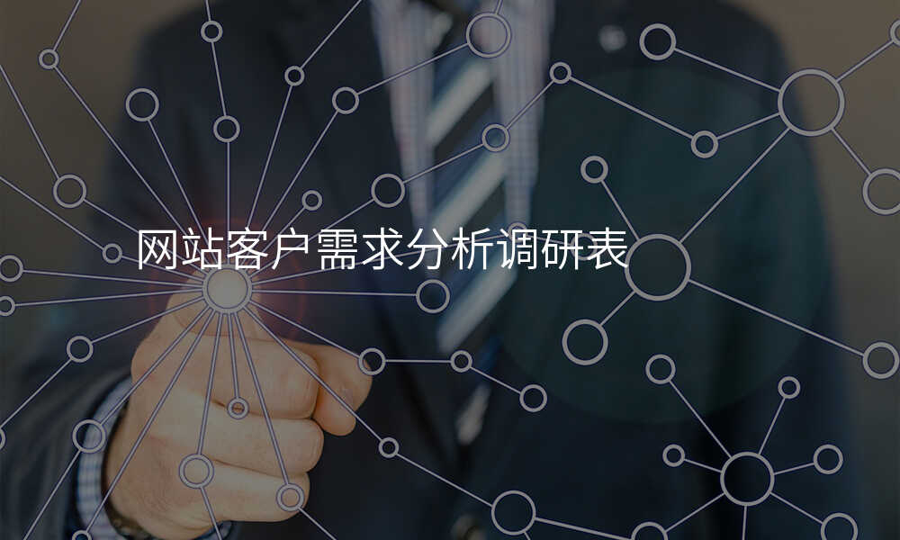 網站客戶(hu)需求分(fēn)析調研表
