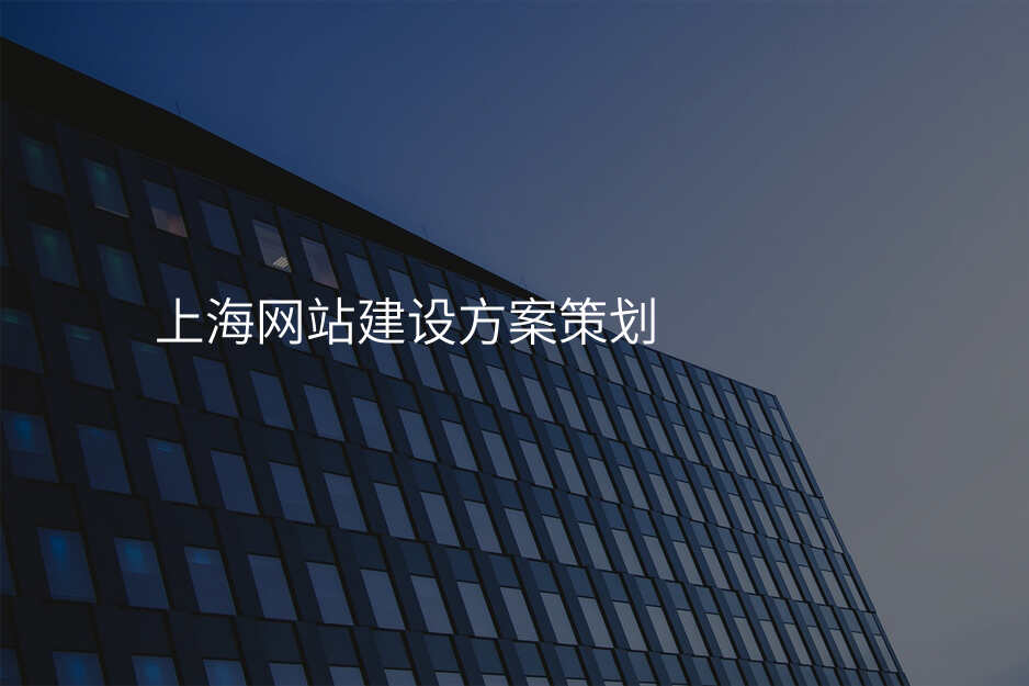 上海網站建(jian)設(shè)方(fang)案策劃