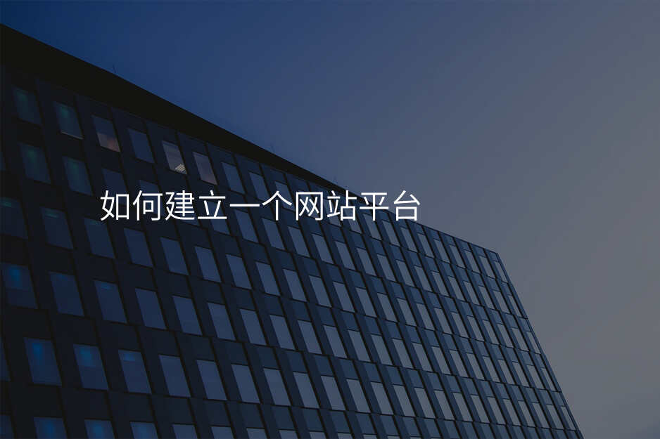 如何建(jian)立一(yi)箇(ge)網站平檯(tai)