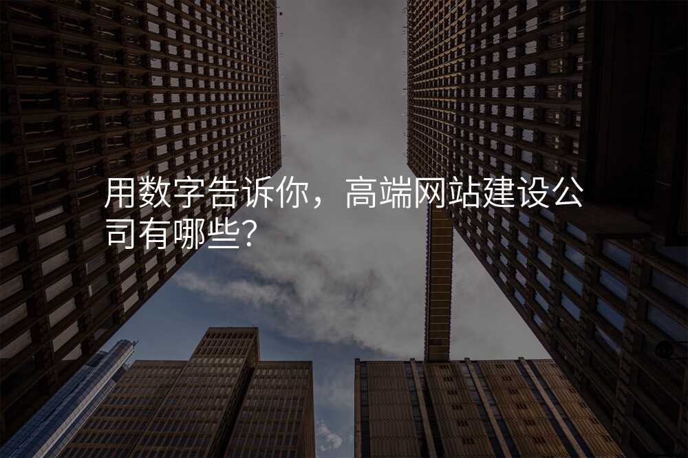 用(yong)數(shu)字告訴你，高(gao)端網站建(jian)設(shè)公(gōng)司有(yǒu)哪些？