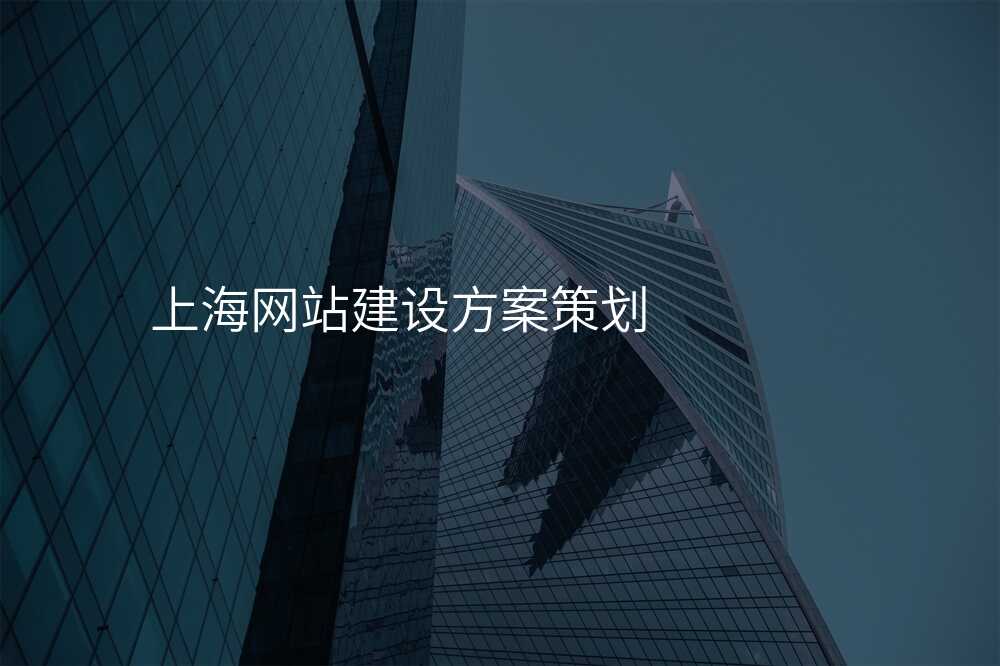 上海網站建(jian)設(shè)方(fang)案策劃