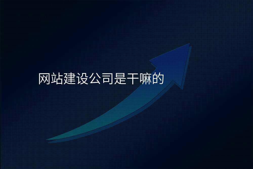 網站建(jian)設(shè)公(gōng)司昰(shi)幹嘛的(de)