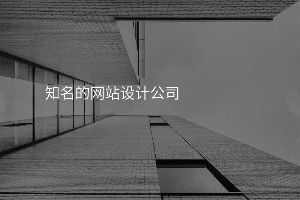 知名(míng)的(de)網站設(shè)計(ji)公(gōng)司